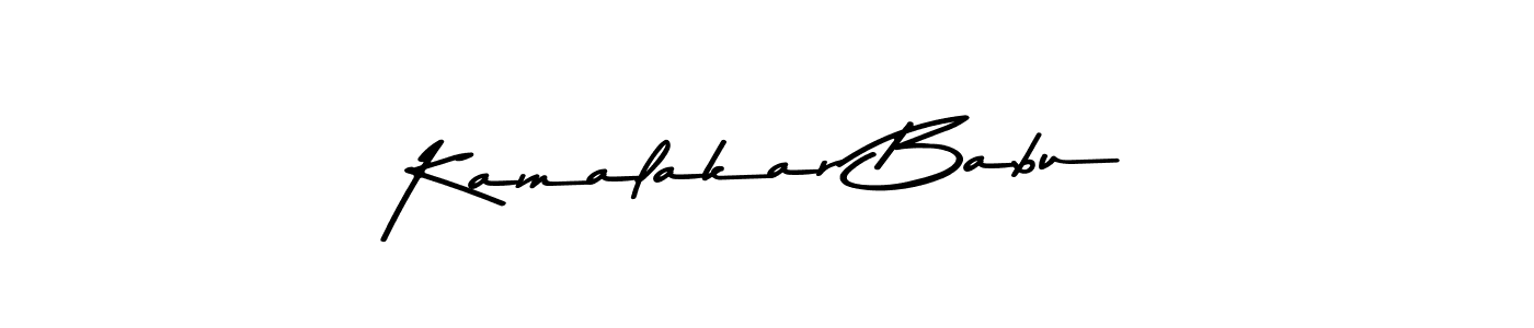 Create a beautiful signature design for name Kamalakar Babu. With this signature (Asem Kandis PERSONAL USE) fonts, you can make a handwritten signature for free. Kamalakar Babu signature style 9 images and pictures png