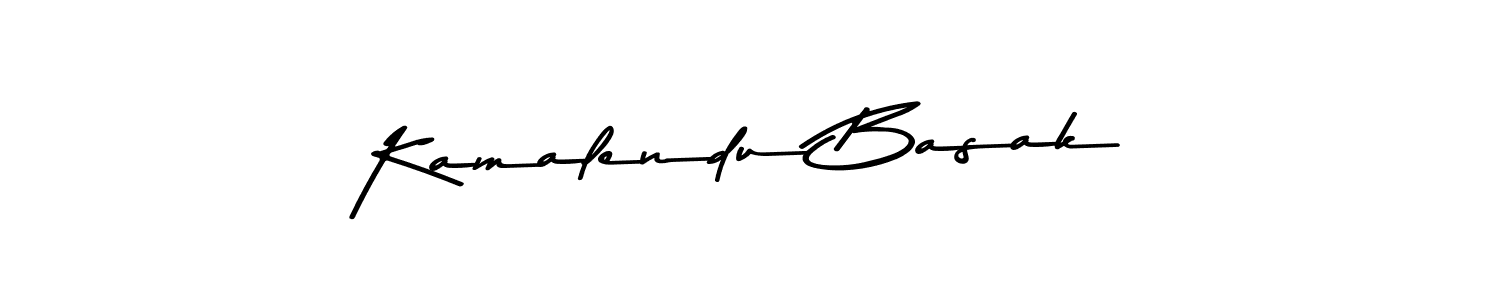 How to make Kamalendu Basak name signature. Use Asem Kandis PERSONAL USE style for creating short signs online. This is the latest handwritten sign. Kamalendu Basak signature style 9 images and pictures png