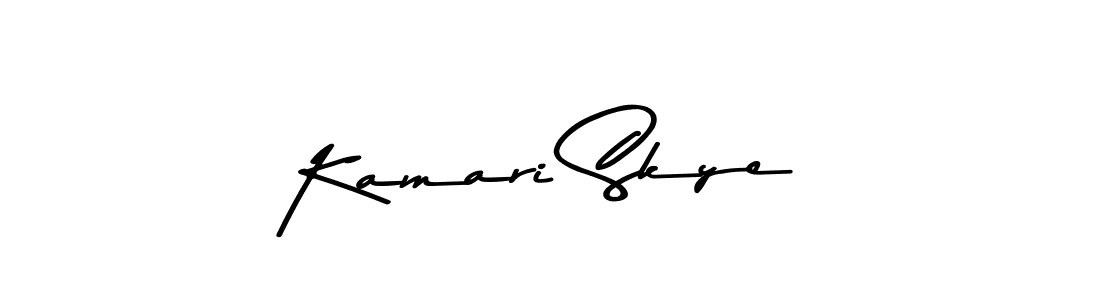 Also You can easily find your signature by using the search form. We will create Kamari Skye name handwritten signature images for you free of cost using Asem Kandis PERSONAL USE sign style. Kamari Skye signature style 9 images and pictures png