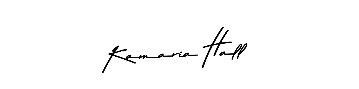 Also You can easily find your signature by using the search form. We will create Kamaria Hall name handwritten signature images for you free of cost using Asem Kandis PERSONAL USE sign style. Kamaria Hall signature style 9 images and pictures png