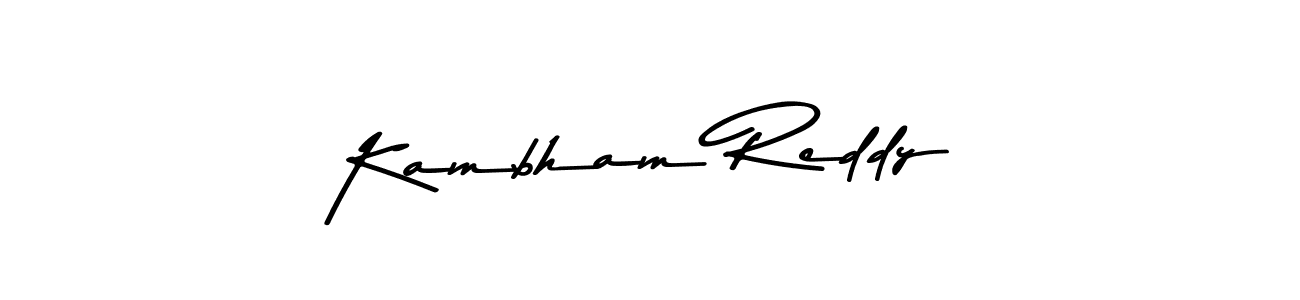 Similarly Asem Kandis PERSONAL USE is the best handwritten signature design. Signature creator online .You can use it as an online autograph creator for name Kambham Reddy. Kambham Reddy signature style 9 images and pictures png