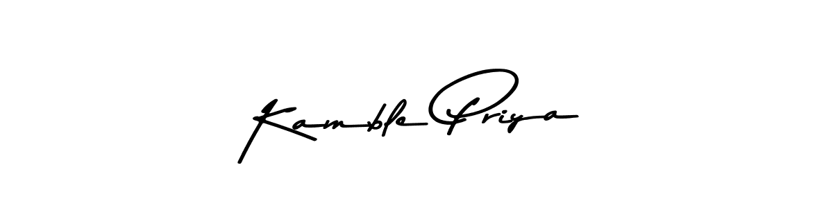 Make a beautiful signature design for name Kamble Priya. With this signature (Asem Kandis PERSONAL USE) style, you can create a handwritten signature for free. Kamble Priya signature style 9 images and pictures png