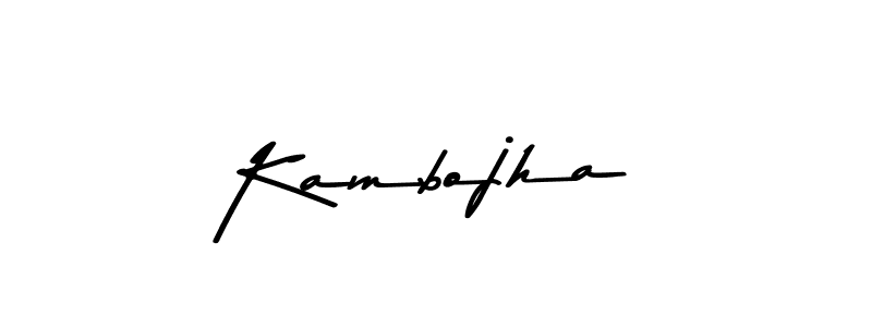 Kambojha stylish signature style. Best Handwritten Sign (Asem Kandis PERSONAL USE) for my name. Handwritten Signature Collection Ideas for my name Kambojha. Kambojha signature style 9 images and pictures png