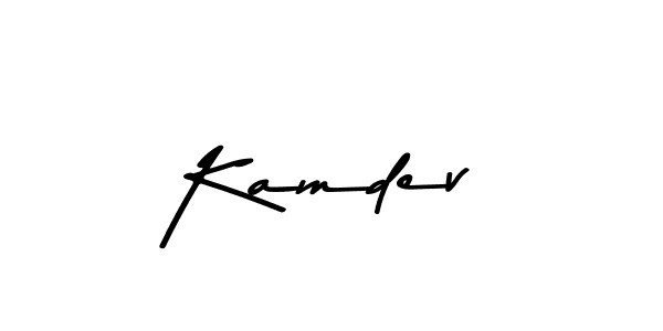 Design your own signature with our free online signature maker. With this signature software, you can create a handwritten (Asem Kandis PERSONAL USE) signature for name Kamdev. Kamdev signature style 9 images and pictures png