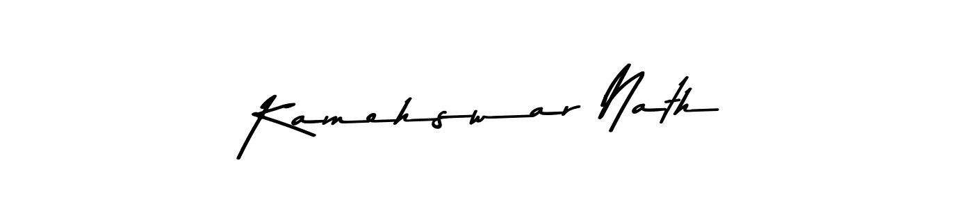 Kamehswar Nath stylish signature style. Best Handwritten Sign (Asem Kandis PERSONAL USE) for my name. Handwritten Signature Collection Ideas for my name Kamehswar Nath. Kamehswar Nath signature style 9 images and pictures png