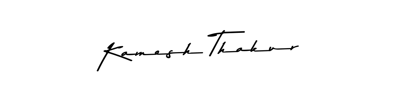 Kamesh Thakur stylish signature style. Best Handwritten Sign (Asem Kandis PERSONAL USE) for my name. Handwritten Signature Collection Ideas for my name Kamesh Thakur. Kamesh Thakur signature style 9 images and pictures png