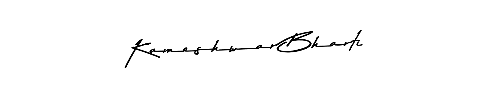 Similarly Asem Kandis PERSONAL USE is the best handwritten signature design. Signature creator online .You can use it as an online autograph creator for name Kameshwar Bharti. Kameshwar Bharti signature style 9 images and pictures png