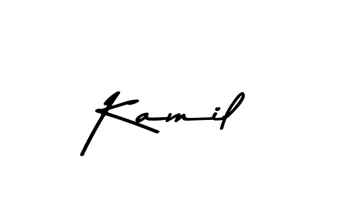 Design your own signature with our free online signature maker. With this signature software, you can create a handwritten (Asem Kandis PERSONAL USE) signature for name Kamil. Kamil signature style 9 images and pictures png