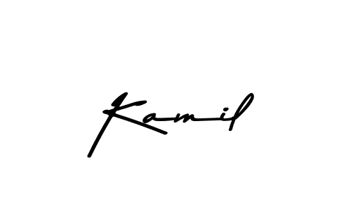 Design your own signature with our free online signature maker. With this signature software, you can create a handwritten (Asem Kandis PERSONAL USE) signature for name Kamil. Kamil signature style 9 images and pictures png