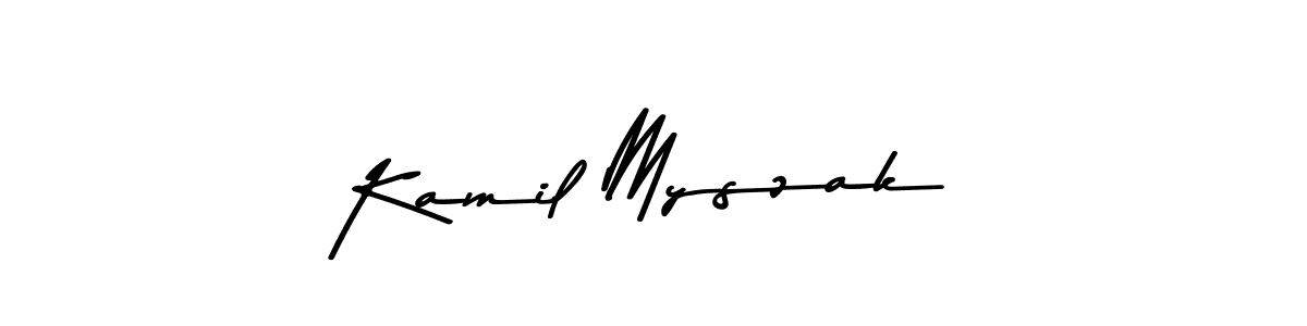 Kamil Myszak stylish signature style. Best Handwritten Sign (Asem Kandis PERSONAL USE) for my name. Handwritten Signature Collection Ideas for my name Kamil Myszak. Kamil Myszak signature style 9 images and pictures png