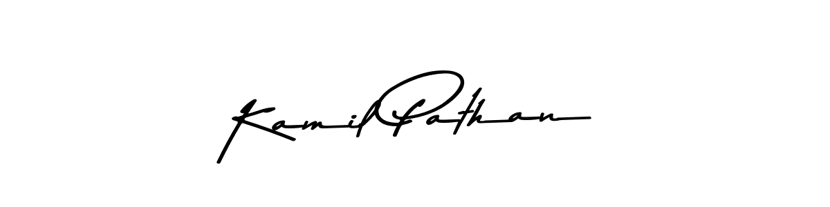 Design your own signature with our free online signature maker. With this signature software, you can create a handwritten (Asem Kandis PERSONAL USE) signature for name Kamil Pathan. Kamil Pathan signature style 9 images and pictures png