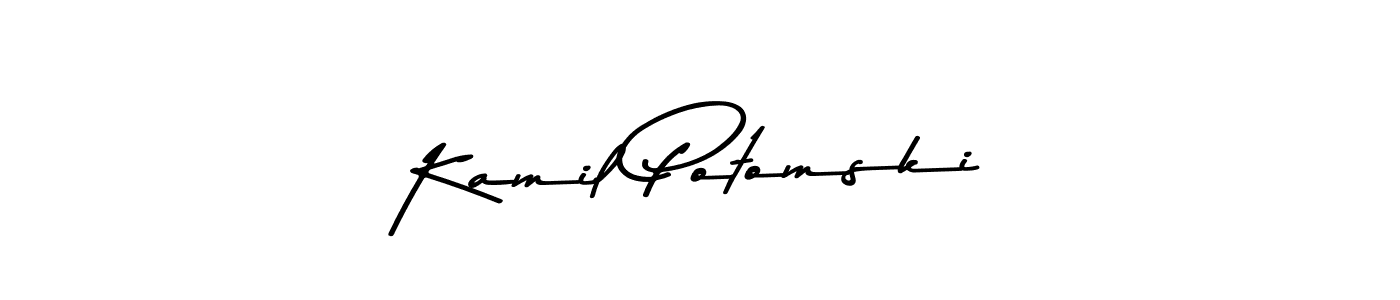 Make a beautiful signature design for name Kamil Potomski. Use this online signature maker to create a handwritten signature for free. Kamil Potomski signature style 9 images and pictures png