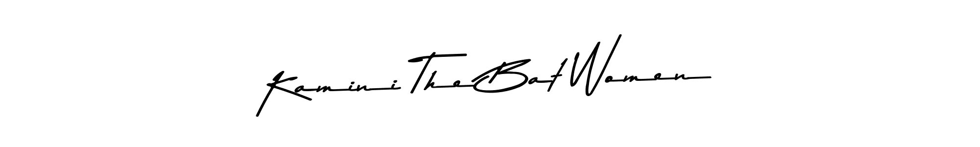 This is the best signature style for the Kamini The Bat Women name. Also you like these signature font (Asem Kandis PERSONAL USE). Mix name signature. Kamini The Bat Women signature style 9 images and pictures png