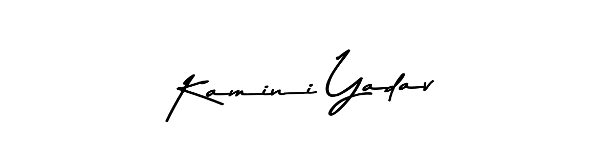 You should practise on your own different ways (Asem Kandis PERSONAL USE) to write your name (Kamini Yadav) in signature. don't let someone else do it for you. Kamini Yadav signature style 9 images and pictures png