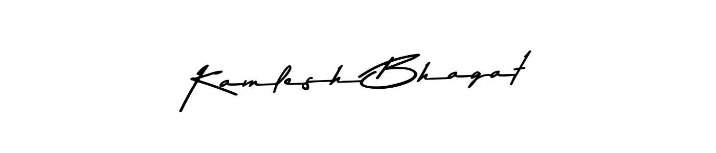 Use a signature maker to create a handwritten signature online. With this signature software, you can design (Asem Kandis PERSONAL USE) your own signature for name Kamlesh Bhagat. Kamlesh Bhagat signature style 9 images and pictures png