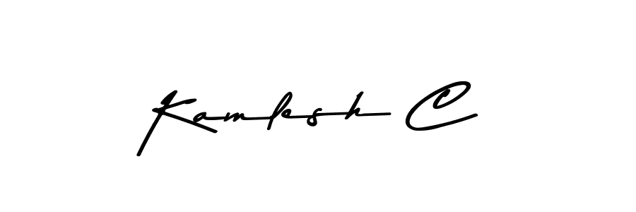 How to make Kamlesh C signature? Asem Kandis PERSONAL USE is a professional autograph style. Create handwritten signature for Kamlesh C name. Kamlesh C signature style 9 images and pictures png