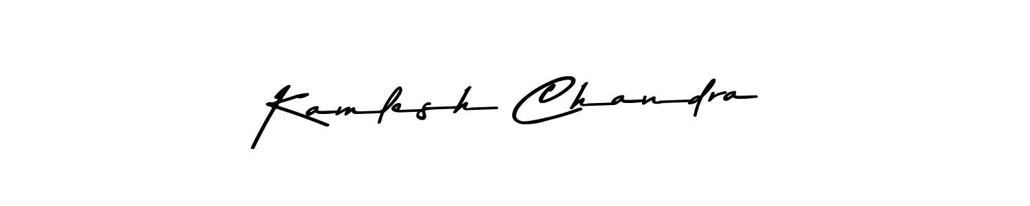 Make a beautiful signature design for name Kamlesh Chandra. With this signature (Asem Kandis PERSONAL USE) style, you can create a handwritten signature for free. Kamlesh Chandra signature style 9 images and pictures png