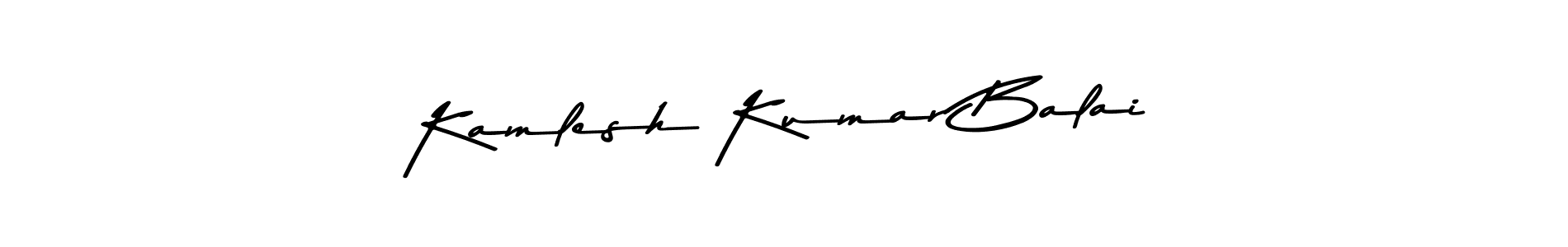 The best way (Asem Kandis PERSONAL USE) to make a short signature is to pick only two or three words in your name. The name Kamlesh Kumar Balai include a total of six letters. For converting this name. Kamlesh Kumar Balai signature style 9 images and pictures png