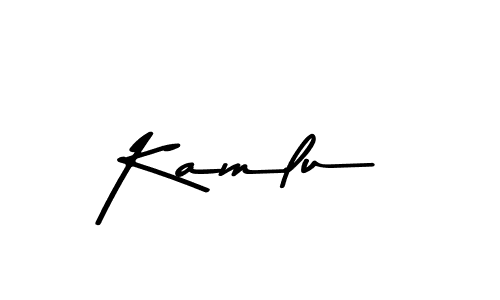 Design your own signature with our free online signature maker. With this signature software, you can create a handwritten (Asem Kandis PERSONAL USE) signature for name Kamlu. Kamlu signature style 9 images and pictures png