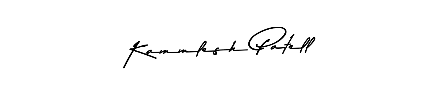 Make a beautiful signature design for name Kammlesh Patell. With this signature (Asem Kandis PERSONAL USE) style, you can create a handwritten signature for free. Kammlesh Patell signature style 9 images and pictures png