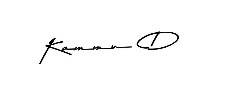 Create a beautiful signature design for name Kammu  D. With this signature (Asem Kandis PERSONAL USE) fonts, you can make a handwritten signature for free. Kammu  D signature style 9 images and pictures png