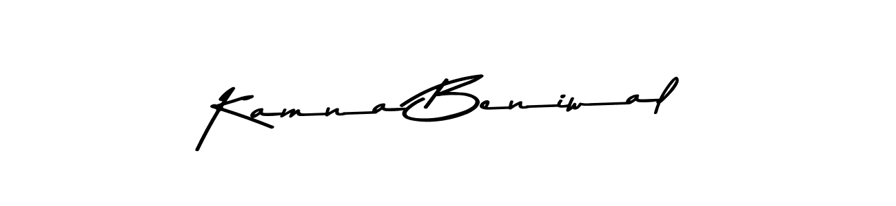 Kamna Beniwal stylish signature style. Best Handwritten Sign (Asem Kandis PERSONAL USE) for my name. Handwritten Signature Collection Ideas for my name Kamna Beniwal. Kamna Beniwal signature style 9 images and pictures png