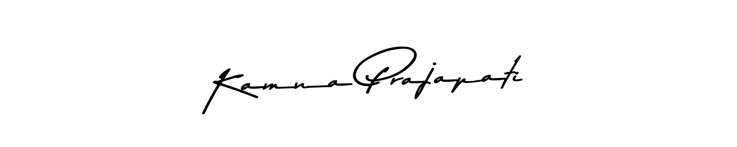 Asem Kandis PERSONAL USE is a professional signature style that is perfect for those who want to add a touch of class to their signature. It is also a great choice for those who want to make their signature more unique. Get Kamna Prajapati name to fancy signature for free. Kamna Prajapati signature style 9 images and pictures png