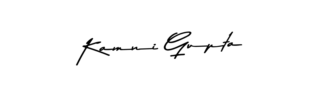 Use a signature maker to create a handwritten signature online. With this signature software, you can design (Asem Kandis PERSONAL USE) your own signature for name Kamni Gupta. Kamni Gupta signature style 9 images and pictures png