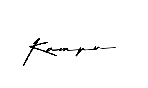 Kampu stylish signature style. Best Handwritten Sign (Asem Kandis PERSONAL USE) for my name. Handwritten Signature Collection Ideas for my name Kampu. Kampu signature style 9 images and pictures png