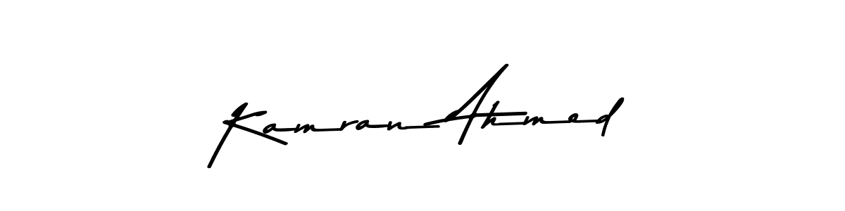 Make a beautiful signature design for name Kamran Ahmed. With this signature (Asem Kandis PERSONAL USE) style, you can create a handwritten signature for free. Kamran Ahmed signature style 9 images and pictures png
