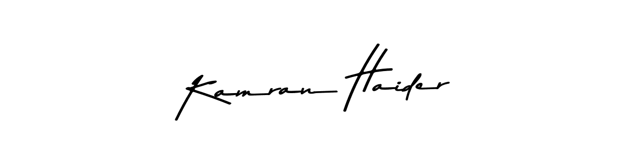 Kamran Haider stylish signature style. Best Handwritten Sign (Asem Kandis PERSONAL USE) for my name. Handwritten Signature Collection Ideas for my name Kamran Haider. Kamran Haider signature style 9 images and pictures png