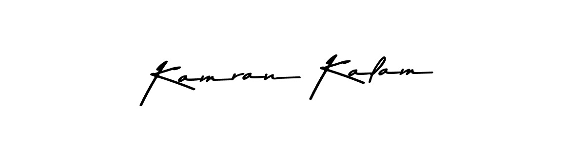 Create a beautiful signature design for name Kamran Kalam. With this signature (Asem Kandis PERSONAL USE) fonts, you can make a handwritten signature for free. Kamran Kalam signature style 9 images and pictures png