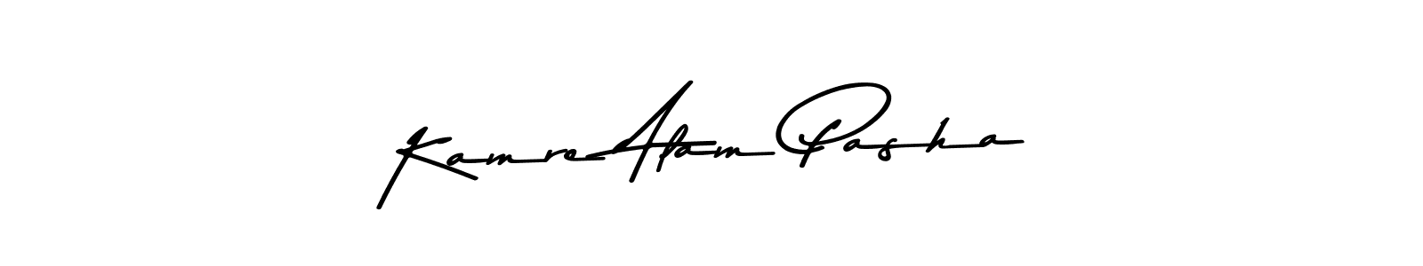 How to make Kamre Alam Pasha name signature. Use Asem Kandis PERSONAL USE style for creating short signs online. This is the latest handwritten sign. Kamre Alam Pasha signature style 9 images and pictures png