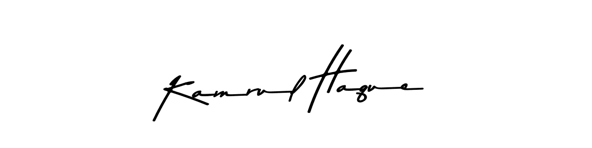 Design your own signature with our free online signature maker. With this signature software, you can create a handwritten (Asem Kandis PERSONAL USE) signature for name Kamrul Haque. Kamrul Haque signature style 9 images and pictures png