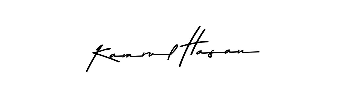 Design your own signature with our free online signature maker. With this signature software, you can create a handwritten (Asem Kandis PERSONAL USE) signature for name Kamrul Hasan. Kamrul Hasan signature style 9 images and pictures png