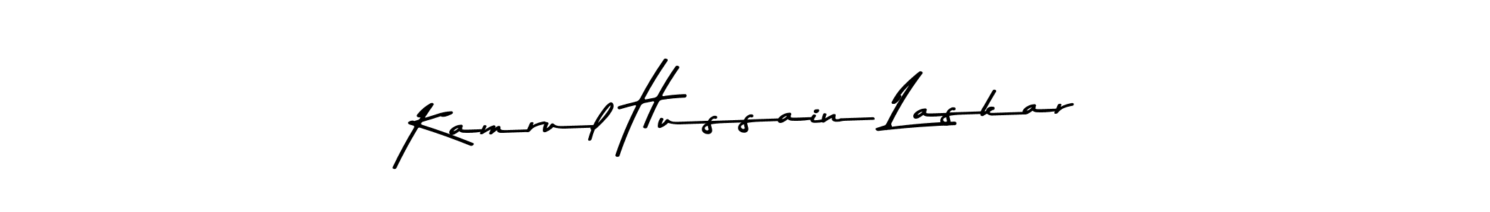 You should practise on your own different ways (Asem Kandis PERSONAL USE) to write your name (Kamrul Hussain Laskar) in signature. don't let someone else do it for you. Kamrul Hussain Laskar signature style 9 images and pictures png