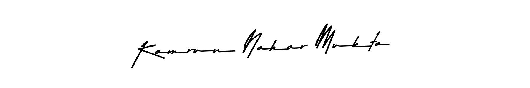 Similarly Asem Kandis PERSONAL USE is the best handwritten signature design. Signature creator online .You can use it as an online autograph creator for name Kamrun Nahar Mukta. Kamrun Nahar Mukta signature style 9 images and pictures png