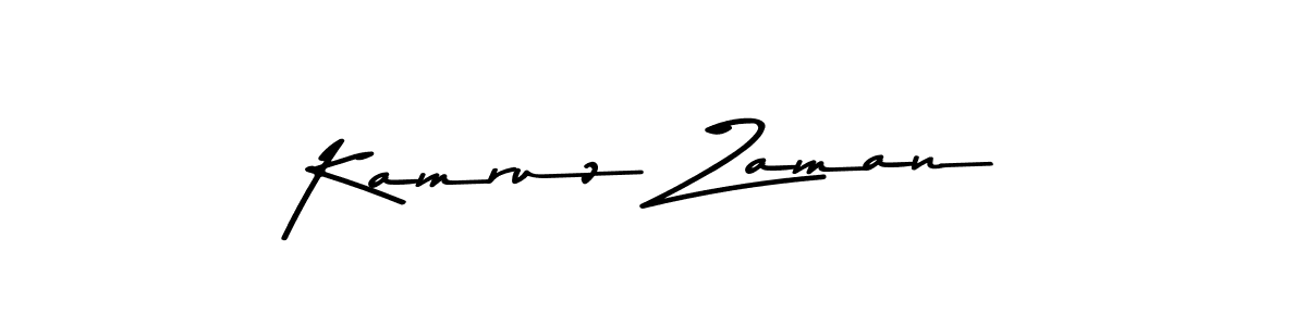 Kamruz Zaman stylish signature style. Best Handwritten Sign (Asem Kandis PERSONAL USE) for my name. Handwritten Signature Collection Ideas for my name Kamruz Zaman. Kamruz Zaman signature style 9 images and pictures png