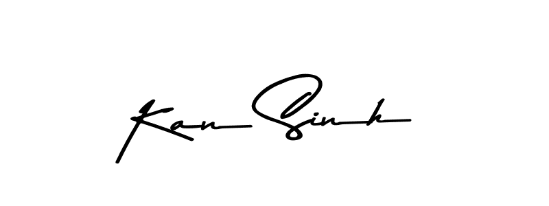 Create a beautiful signature design for name Kan Sinh. With this signature (Asem Kandis PERSONAL USE) fonts, you can make a handwritten signature for free. Kan Sinh signature style 9 images and pictures png
