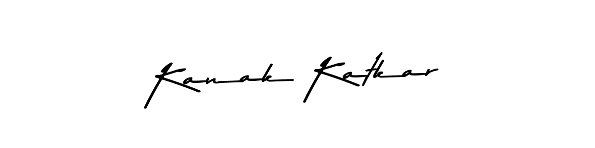 Design your own signature with our free online signature maker. With this signature software, you can create a handwritten (Asem Kandis PERSONAL USE) signature for name Kanak Katkar. Kanak Katkar signature style 9 images and pictures png