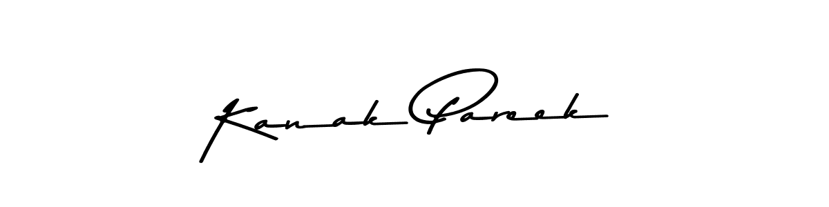 Make a beautiful signature design for name Kanak Pareek. With this signature (Asem Kandis PERSONAL USE) style, you can create a handwritten signature for free. Kanak Pareek signature style 9 images and pictures png