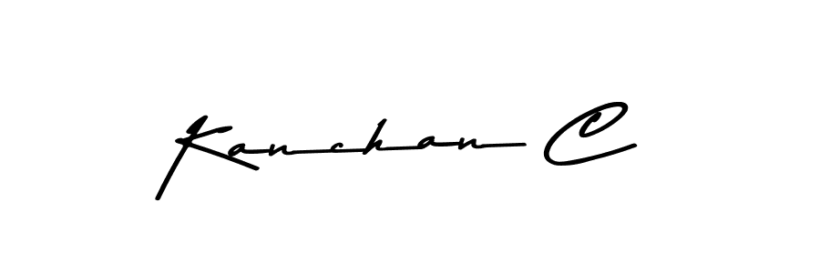 Design your own signature with our free online signature maker. With this signature software, you can create a handwritten (Asem Kandis PERSONAL USE) signature for name Kanchan C. Kanchan C signature style 9 images and pictures png