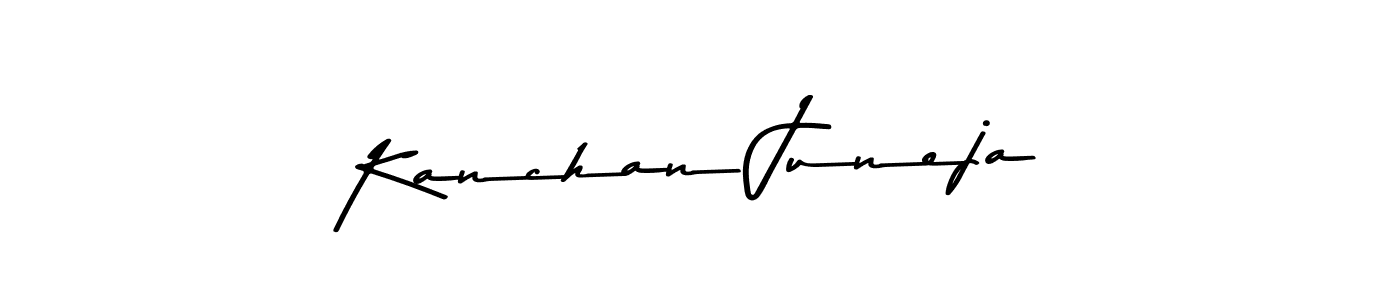 if you are searching for the best signature style for your name Kanchan Juneja. so please give up your signature search. here we have designed multiple signature styles  using Asem Kandis PERSONAL USE. Kanchan Juneja signature style 9 images and pictures png