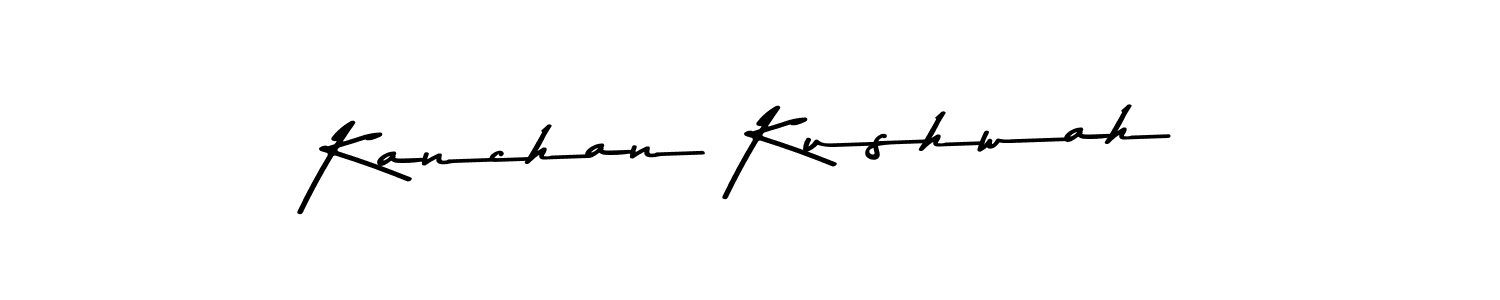 Make a beautiful signature design for name Kanchan Kushwah. With this signature (Asem Kandis PERSONAL USE) style, you can create a handwritten signature for free. Kanchan Kushwah signature style 9 images and pictures png