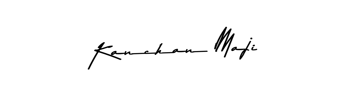 Use a signature maker to create a handwritten signature online. With this signature software, you can design (Asem Kandis PERSONAL USE) your own signature for name Kanchan Maji. Kanchan Maji signature style 9 images and pictures png