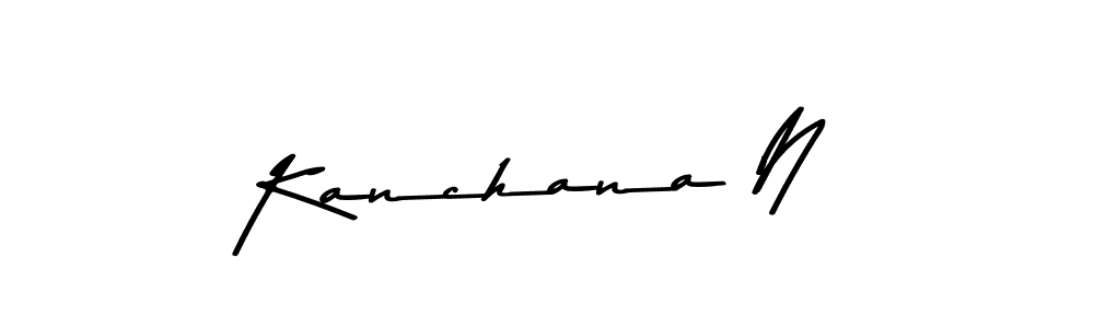 Kanchana N stylish signature style. Best Handwritten Sign (Asem Kandis PERSONAL USE) for my name. Handwritten Signature Collection Ideas for my name Kanchana N. Kanchana N signature style 9 images and pictures png