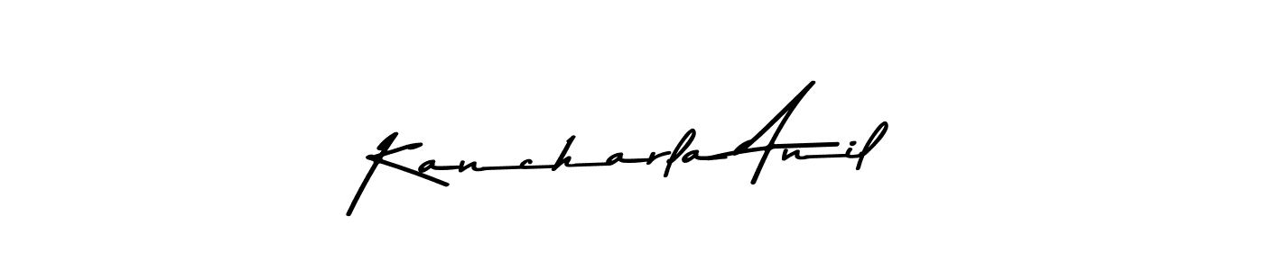 Create a beautiful signature design for name Kancharla Anil. With this signature (Asem Kandis PERSONAL USE) fonts, you can make a handwritten signature for free. Kancharla Anil signature style 9 images and pictures png