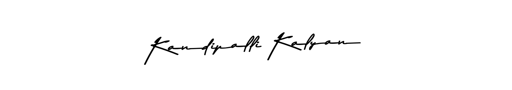 How to make Kandipalli Kalyan name signature. Use Asem Kandis PERSONAL USE style for creating short signs online. This is the latest handwritten sign. Kandipalli Kalyan signature style 9 images and pictures png