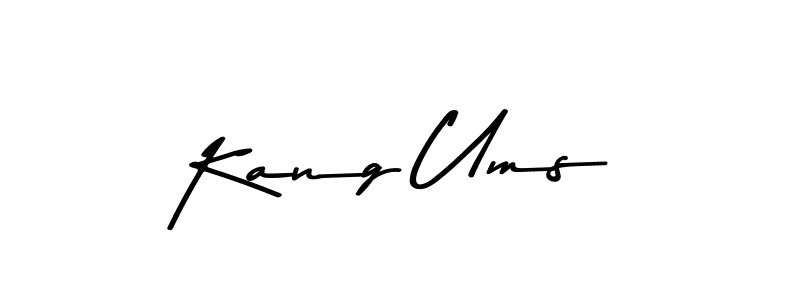 Create a beautiful signature design for name Kang Ums. With this signature (Asem Kandis PERSONAL USE) fonts, you can make a handwritten signature for free. Kang Ums signature style 9 images and pictures png