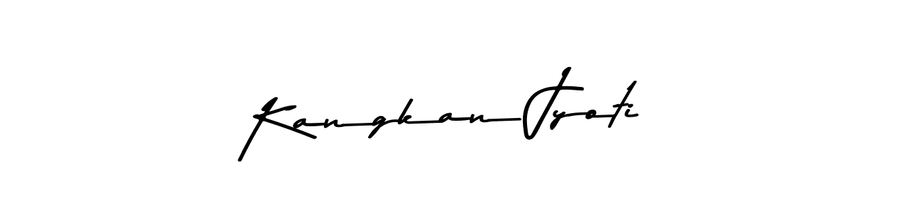 Use a signature maker to create a handwritten signature online. With this signature software, you can design (Asem Kandis PERSONAL USE) your own signature for name Kangkan Jyoti. Kangkan Jyoti signature style 9 images and pictures png